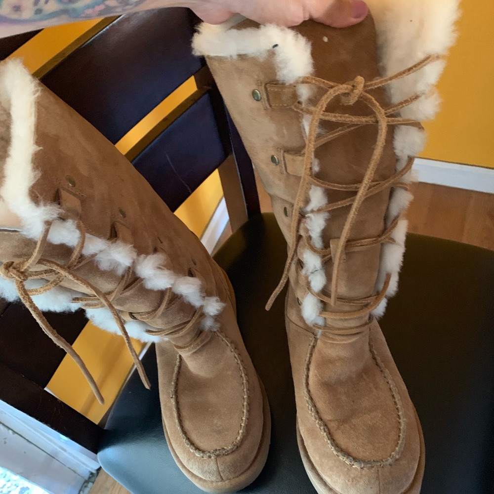 Lace up Uggs